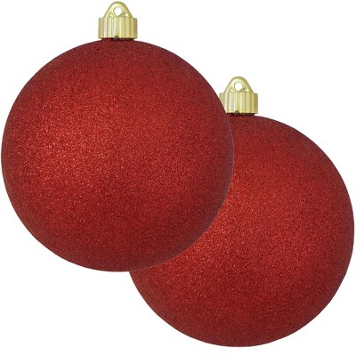 Christmas by Krebs 2ct Red Shatterproof Christmas Ball Ornament  6" (150mm)