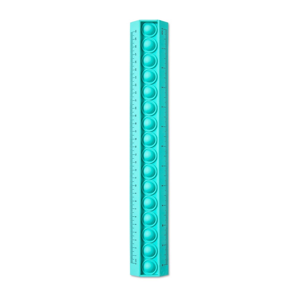 13" Acrylic Ruler Bubble Pop Blue - up&up™