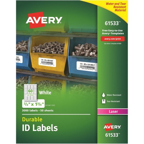 Avery 54ct No Iron Labels : Target