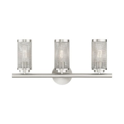 Livex Lighting Industro 3 - Light Vanity in  Brushed Nickel