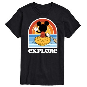 Men's - Disney - Mickey Kayak Explore Short Sleeve Graphic T-Shirt - 1 of 4