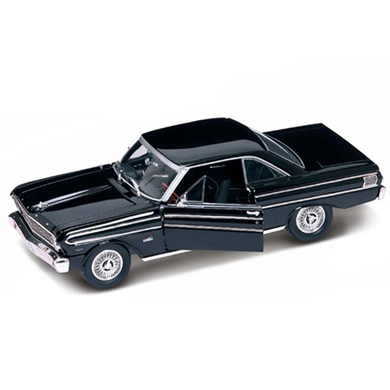 1964 Ford Falcon Diecast Car Model 1/18 Black Die Cast Car by Road Signature, 2 of 4