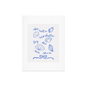 Deny Designs AthenesAtelier She Sells Sea Shells Coastal Art Print - 1 of 4