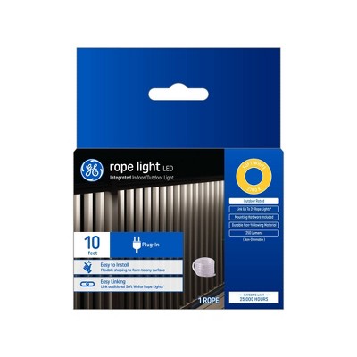 GE Household Lighting Soft White 10' Plug-In Rope Light