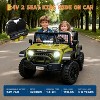 24V 2-Seater Kids Ride-On Truck with Parent Remote Control, Spring Suspension, 2-Speed Electric Vehicle with LED Headlights & Music Player - 2 of 4