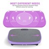 Wikineon Vibration Plate Fitness Platform, Whole Body Exercise Machine for Lymphatic Drainage, Workout Board with 120 Speeds, Fat Burner for Men Women - 4 of 4