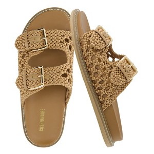 CUSHIONAIRE Women's Weaver Woven footbed sandal with +Comfort - 1 of 4