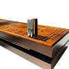 WE Games Machined Metal Cribbage Pegs in Velvet Pouch - Set of 6 (2 Brass, 2 Chrome, 2 Black) - 4 of 4