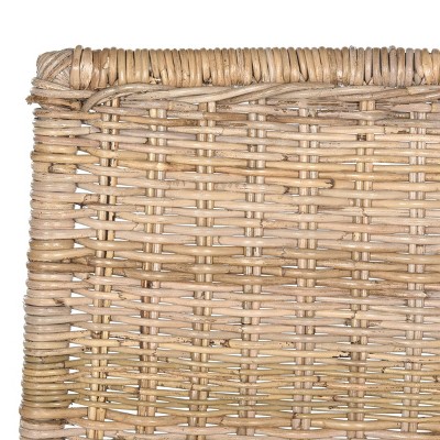 Gray Wicker Double Seating Dining Chair Set