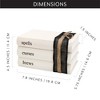AuldHome Design Faux Book Stack: 3pc Set Decorative Book Tower for DIY Crafts and Home Decor - 3 of 4