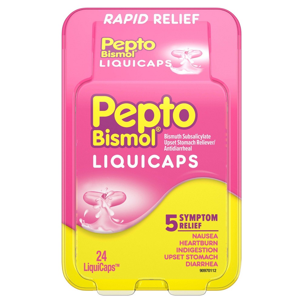 UPC 301490001745 product image for Pepto Bismol LiquiCaps 5 Symptom Relief - 24ct | upcitemdb.com