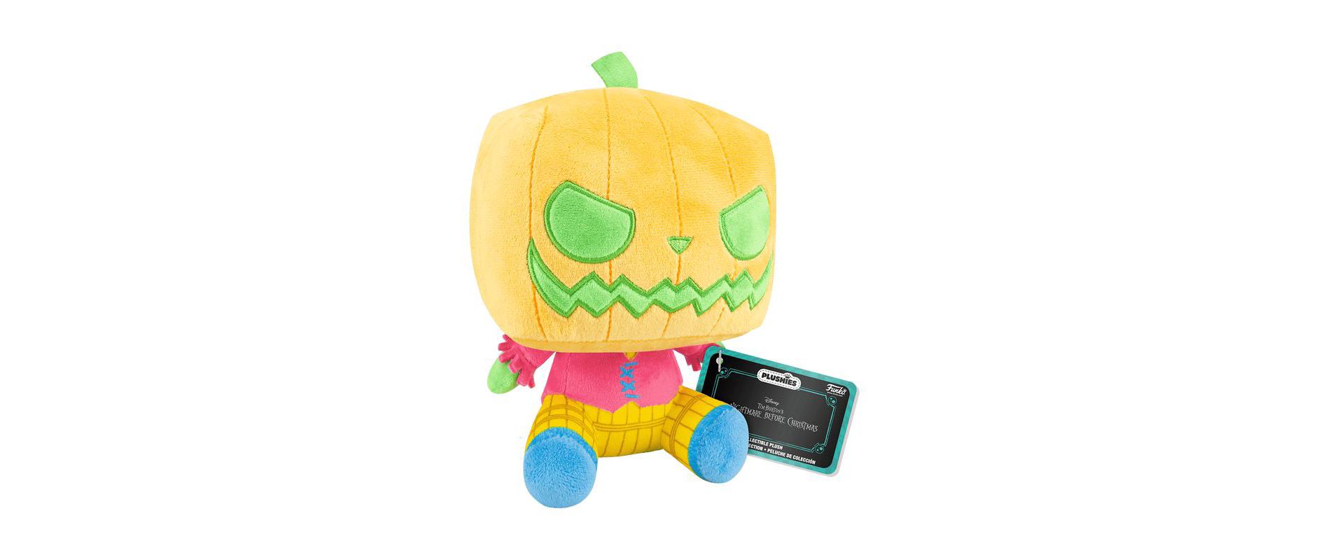 Disney Nightmare Before Christmas Summer Jack Skellington Pumpkin King Black Light 7-in Plush
