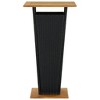 vidaXL Bar Table Black 23.6 in.x23.6 in.x43.3 in. Poly Rattan and Solid Acacia Wood - 3 of 4