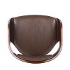 PAGED Bar Stools Mid-Century Modern Bar Chairs Faux Leather Island Chairs with Swivel Functionality for Kitchen Island - 3 of 4