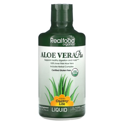 Country Life Realfood Organics, Aloe Vera Plus, 32 fl oz (944 ml)