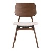 HOMES: Inside + Out Set of 2 Sandy Cove Mid-Century Modern Boucle Dining Chairs Walnut - 3 of 4