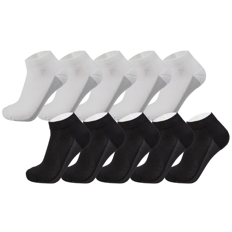 Alpine Swiss Mens Athletic Performance Low Cut Ankle Socks Breathable Cotton Multipack Socks, 1 of 4