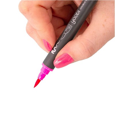 Double Ended Brush Tip Markers, 8ct - Yoobi™