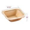 Smarty Had A Party 3" Square Palm Leaf Eco Friendly Mini Bowls - 100 pcs - 3 of 4