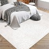 Coucheta Modern Abstract Washable Rug – Non-Slip Low Pile Rug, Stain-Resistant Foldable Carpet for Living Room & Bedroom - 4 of 4