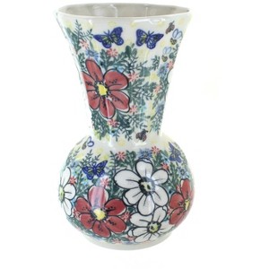 Blue Rose Polish Pottery 142 Vena Vase - 1 of 1