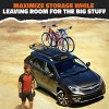 Mockins 85"x24"x4" Narrow Roof Rack Basket with 20 Cubic Feet Rooftop Cargo Carrier Bag & Accessories - 3 of 4