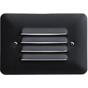 Kichler 5"W Louvered 1-Watt 2700K LED Black Step Light - 1 of 1