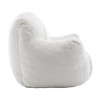 Gulches No Assembly Faux Fur Memory Foam Bean Bag Chair with Filler Tufted Ergonomic Lazy Sofa, Anti-Slip Comfy Chair - 4 of 4
