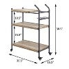 NicBex 1 Drawer Rolling Kitchen Island Cart with 2 Open Shelves,Kitchen Island on Wheels with Storage,Island Table for Kitchen - 3 of 4