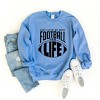 Simply Sage Market Women's Graphic Sweatshirt Just Livin' My Best Football Fan Life - 3 of 4