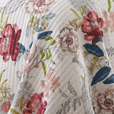 Montecito 2-Piece Multicolor Floral Cotton Twin/Twin XL Quilt Set