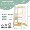 Toddler Standing Tower Adjustable Height - Super Stable Kids Kitchen Stool Helper - 3 Levels Adjustable Wooden Toddler Kitchen Stool - 2 of 4
