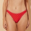 Women's Low-Rise Super Cheeky Reversible Polka Dot Bikini Bottom - Wild Fable™ Red/White - 2 of 4