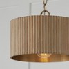 Capital Lighting Donovan 1 - Light Semi-Flush Mount in  White Wash/Matte Brass - 2 of 4