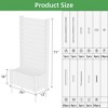 SpassWay PVC Black Rectangular Mobile Planters Planting Box Trellis for Climbing Plants - 4 of 4