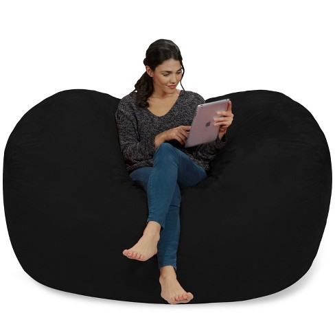 6' Large Bean Bag Lounger with Memory Foam Filling and Washable Cover - Relax Sacks - image 1 of 4