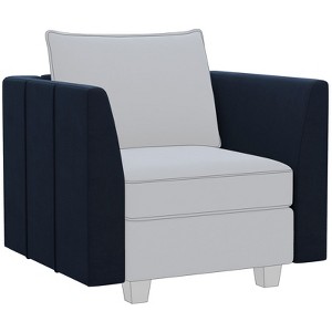 Belffin Velvet Armrest Pair – Tool-Free Modular Connectors with Corded Edges - 1 of 4