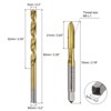 Unique Bargains HSS 6542 Metric Spiral Point Thread Tap and Twist Drill Bit Sets 4 Pcs - 2 of 4