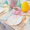 Daydream Society - Bunnies In The Garden Large Round Plates - Pack of 8 Paper Plates - 2 of 3