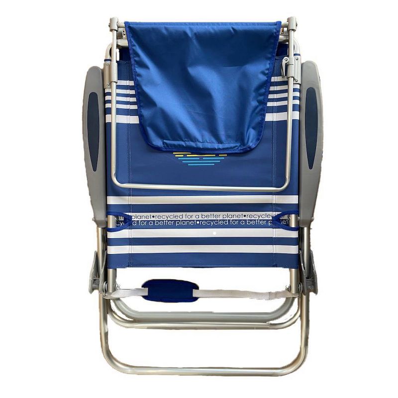 Ocean Zero Sun Block Outdoor Portable Beach Chair Striped, 3 of 4