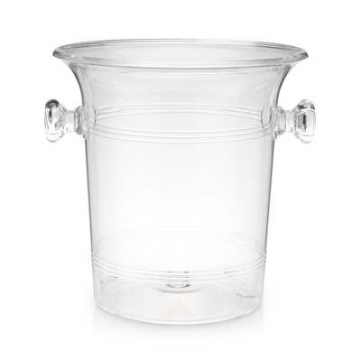 Clear Acrylic Ice Bucket with Handles, 3-Liter Capacity