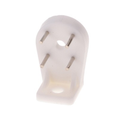 Unique Bargains Picture Hangers D-Ring Hanger with Screw Holes ABS White 1.14"x0.55" 20 Pcs