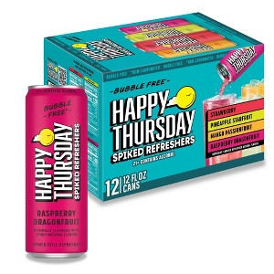 Happy Thursday Variety Spiked Refreshers - 12pk/12 fl oz Cans - 1 of 4