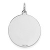 Black Bow Jewelry 14k White Gold Laser Etched Golden Retriever Disc Pendant, 19mm - 3 of 4
