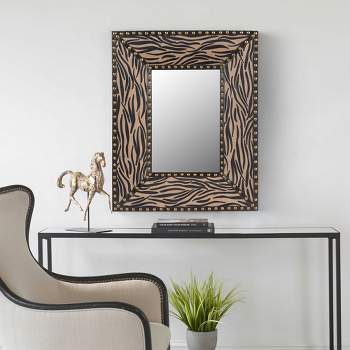 Home Decor Mirror - Strips Of Darkened Weathered Pine – Safavieh Home