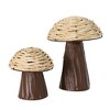 Sullivans Wood Mushroom Set of 2, 8.5"H & 5.75"H; Brown - 3 of 3