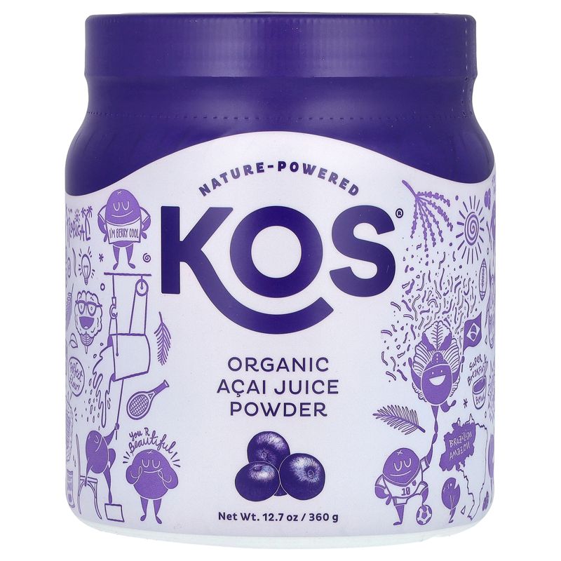 KOS Organic Acai Juice Powder, 12.7 oz (360 g), 1 of 3
