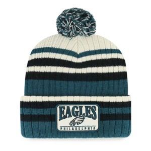 NFL Philadelphia Eagles Streak Knit Beanie: Team Logo Sports Hat - 1 of 2