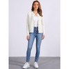INSPIRE CHIC Women's Crew Neck Long Sleeve Button Down Casual Sweater Knitted Cardigan - 4 of 4