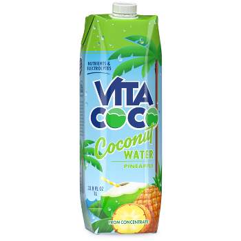 Vita Coco Pineapple Coconut Water - 1 L (33.8 fl oz)Carton